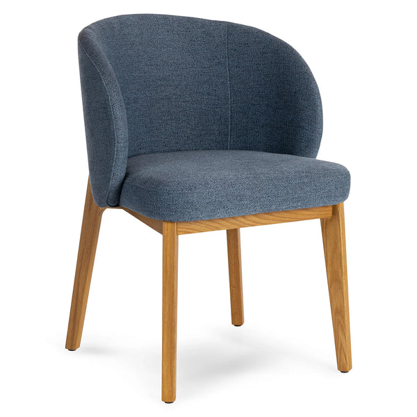 Ada Dining Armchair - Oak and Nocturnal Blue