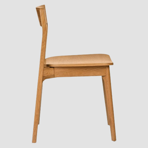 Oak Scandinavian Stackable Dining Chair