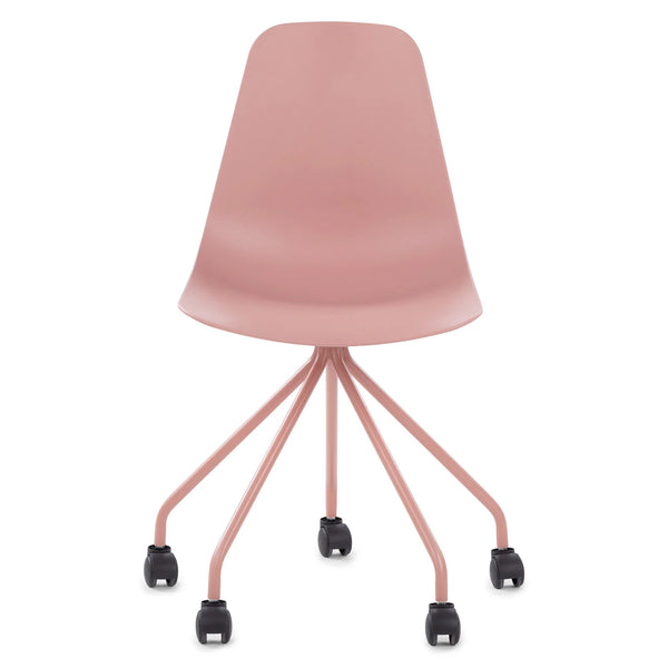 Dusty Pink Rolling Office Chair