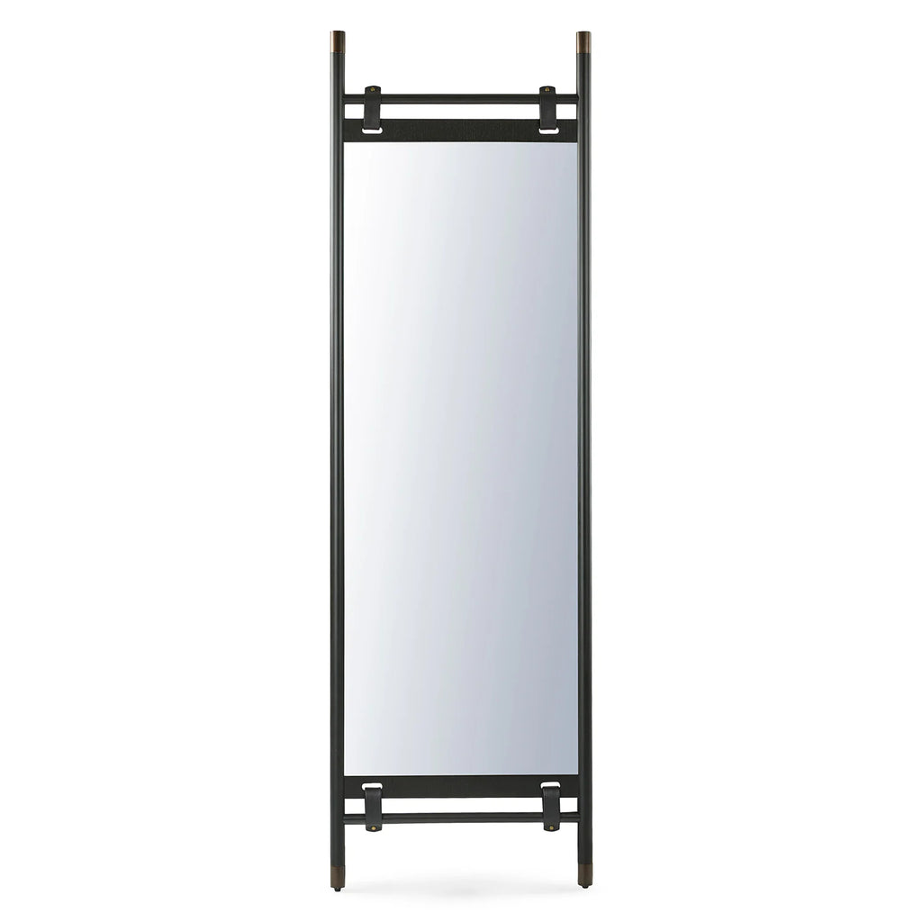 Lou Black Floor Mirror