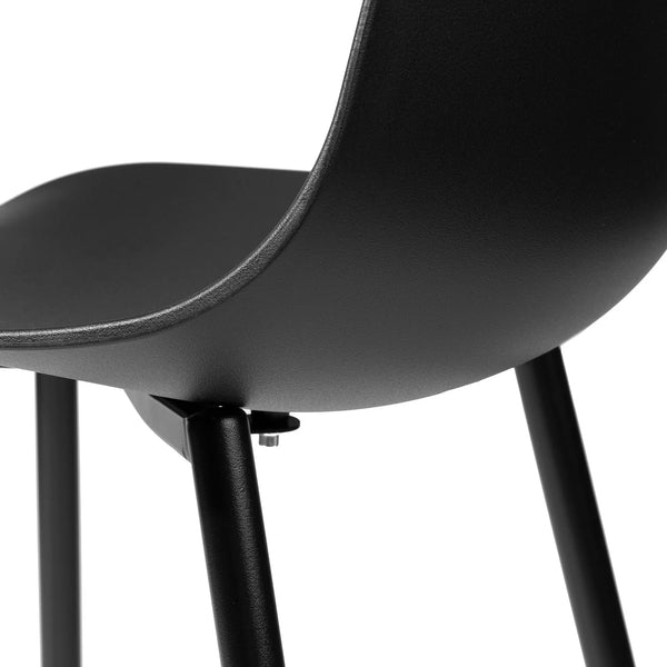 Pure Black Counter Stool