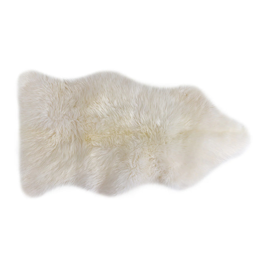 Lanna Ivory Sheepskin Throw 2 x 3