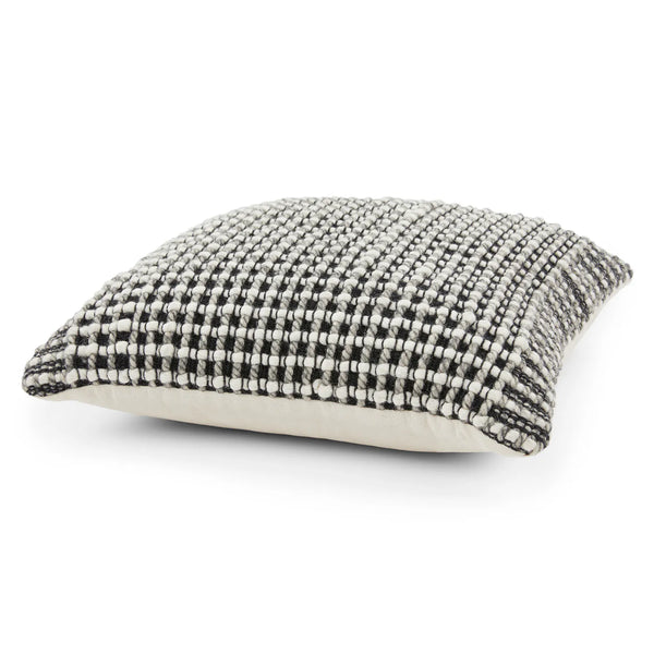 Rena Large Pillow - Black Weave