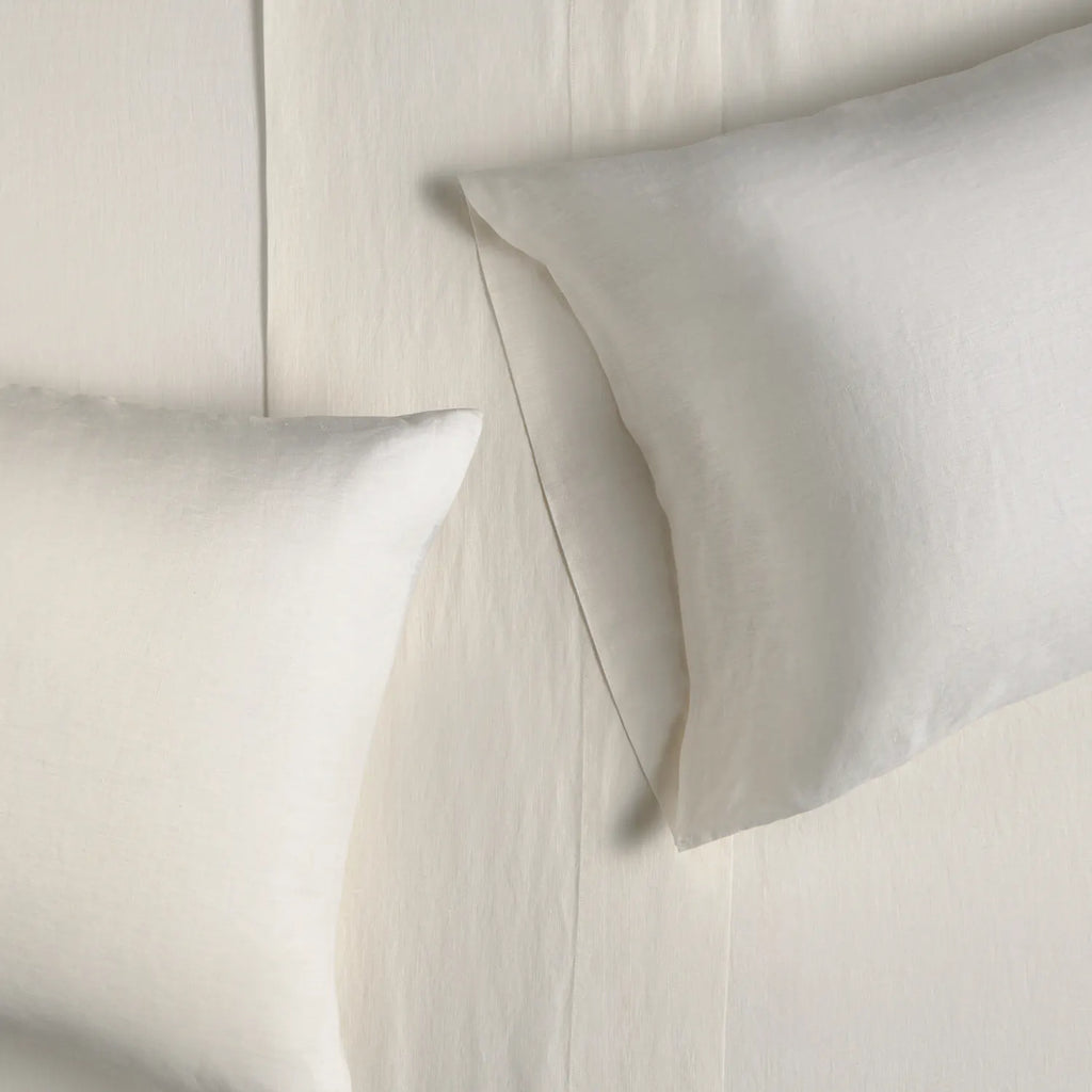 Linen Alo King Linen Sheet Set - Ivory White
