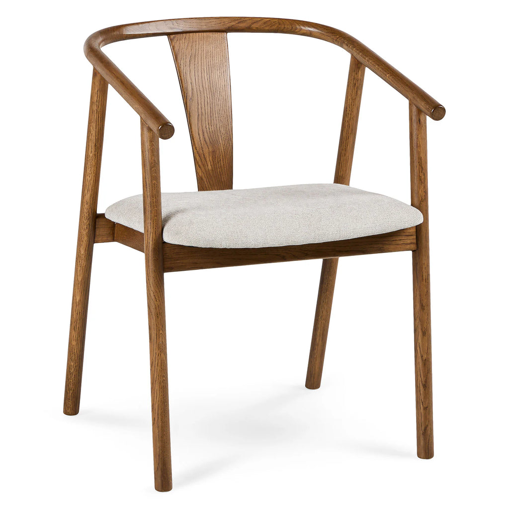Smoked Oak & Santolina Grey Wishbone Dining Chair (Set of 2)