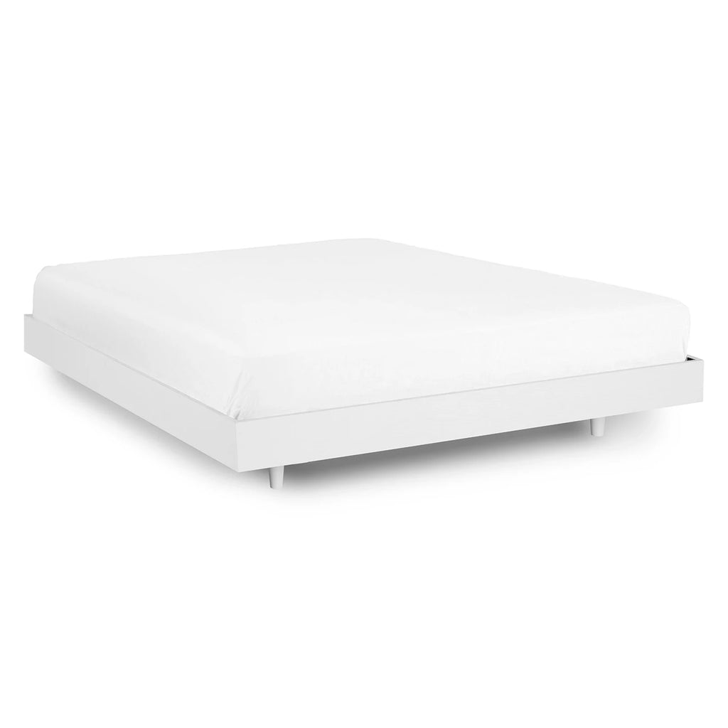 Platform White King Bed Frame
