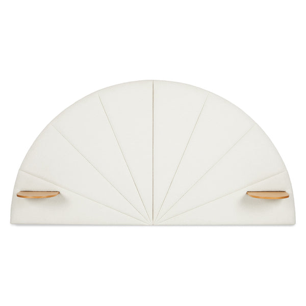 Melo Queen Headboard - Ivory Wool Bouclé