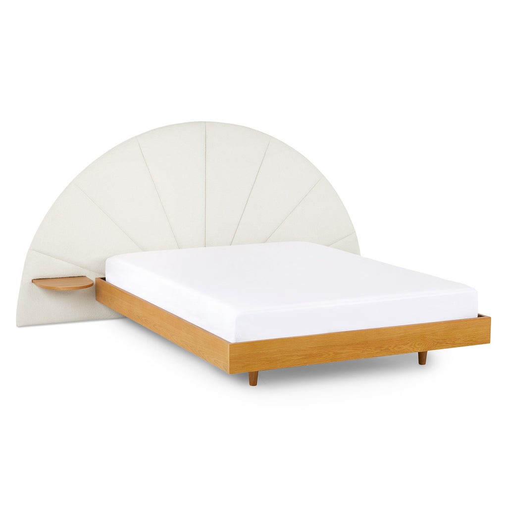 Melo Queen Headboard - Ivory Wool Bouclé