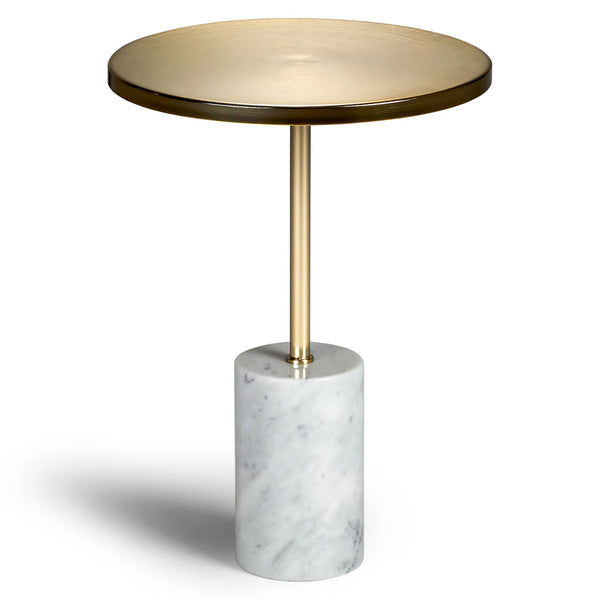 Noro Brass & Marble Side Table