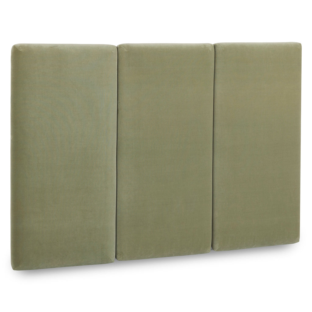 Noelle Queen Velvet Headboard – Plush Pacific Sage