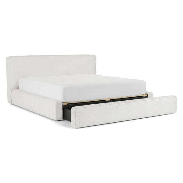Ankara Ivory King Storage Bed