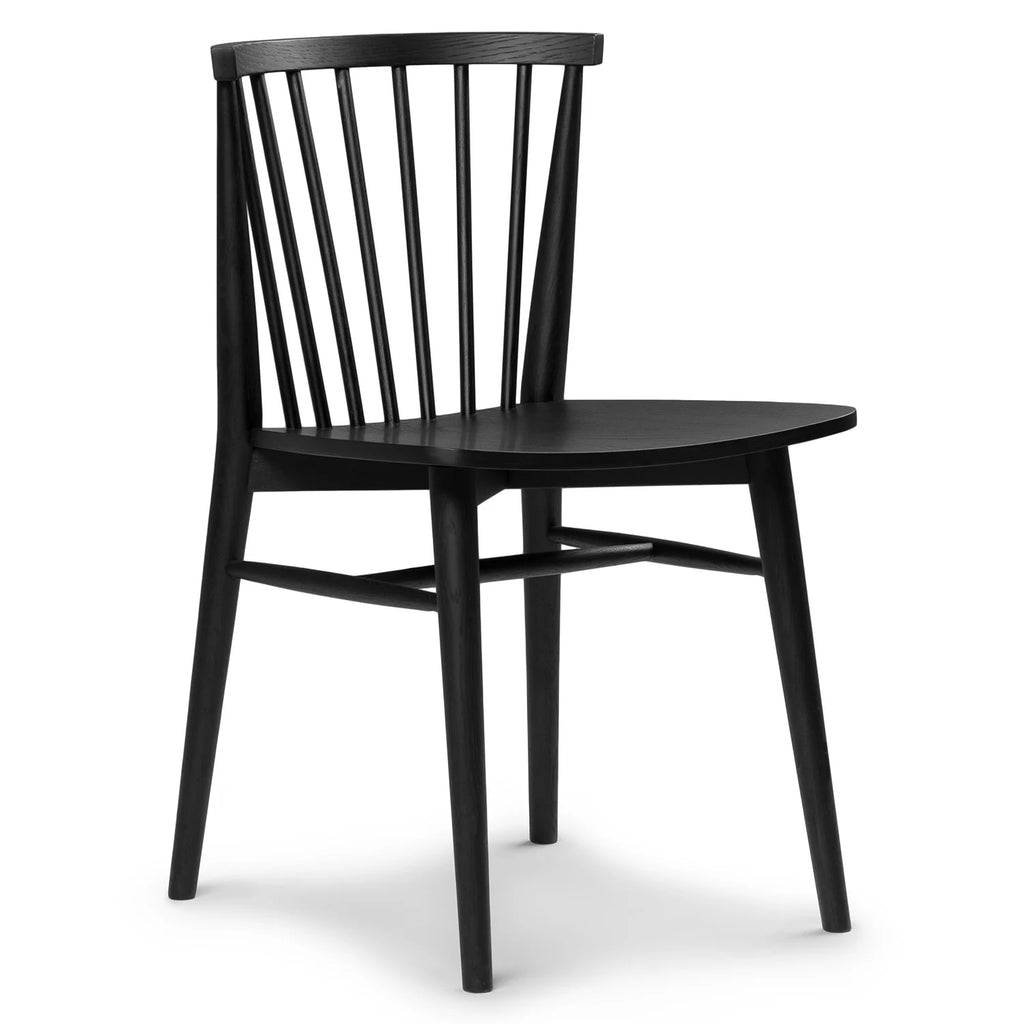 Black Wood Dining Chair (Minor Damage)