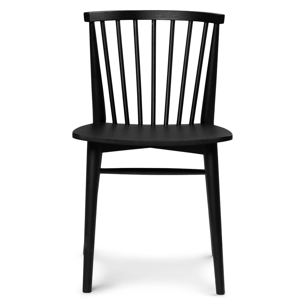Black Wood Dining Chair (Minor Damage)