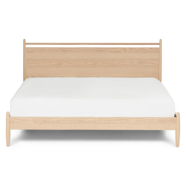 Lana Panel White Oak King Bed