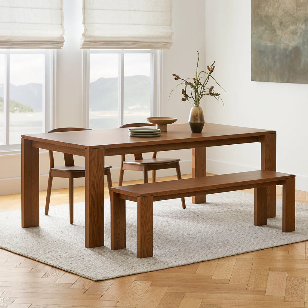 Dako Smoked Oak Dining Table For 6
