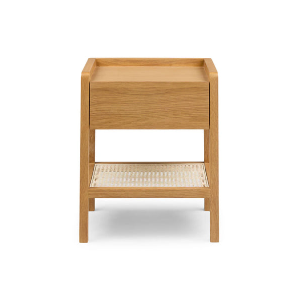 Oak 1-Drawer Nightstand