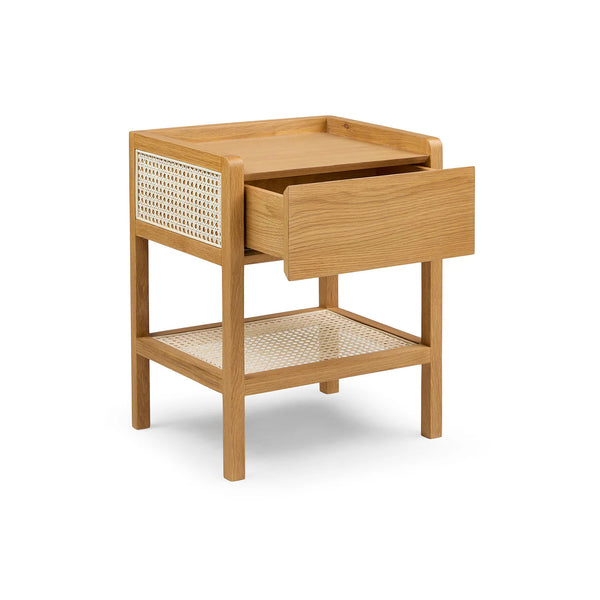 Cane Oak Night Table 1-Drawer