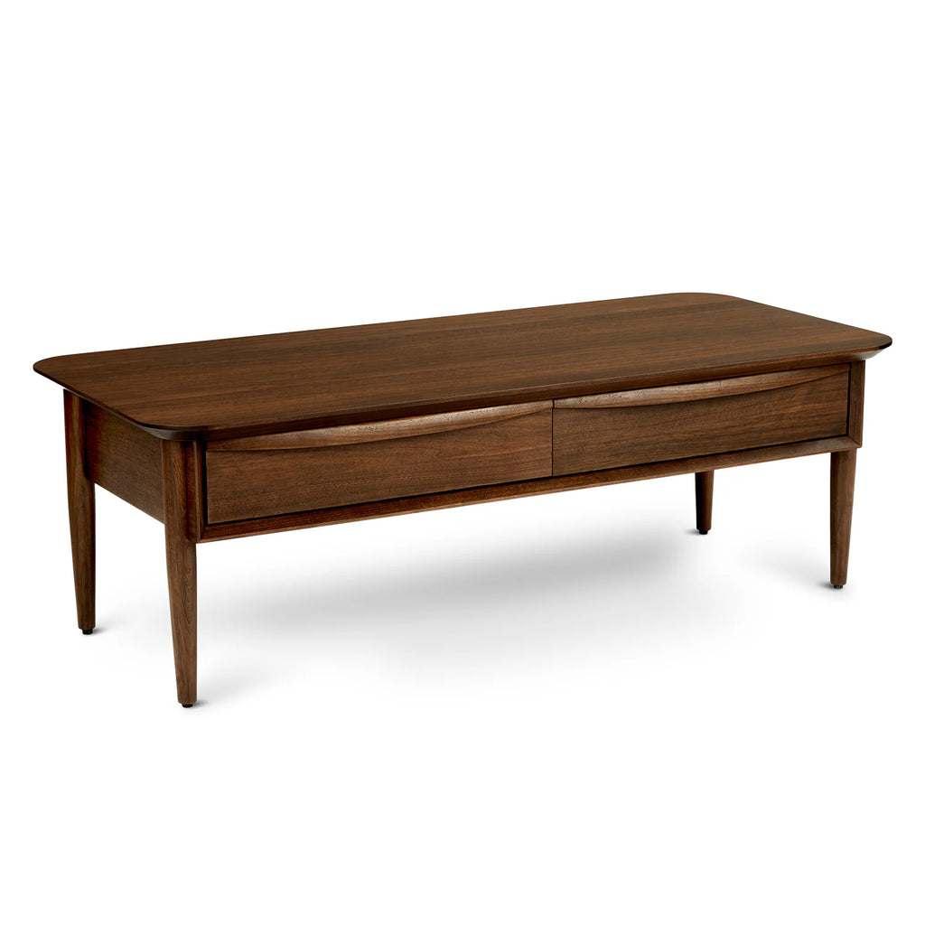 Walnut 46" Storage Coffee Table
