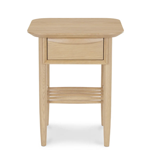 Lana Storage Side Table - White Oak