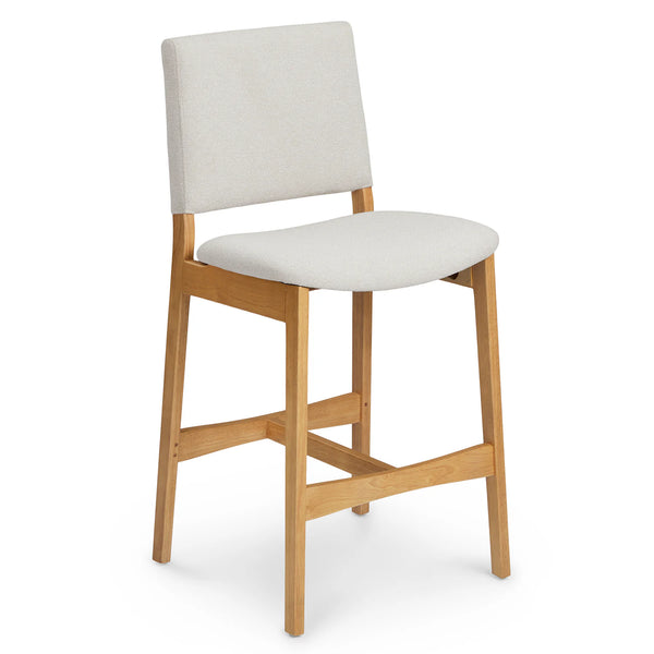Ratine Ivory Oak Counter Stool (Set of 2)