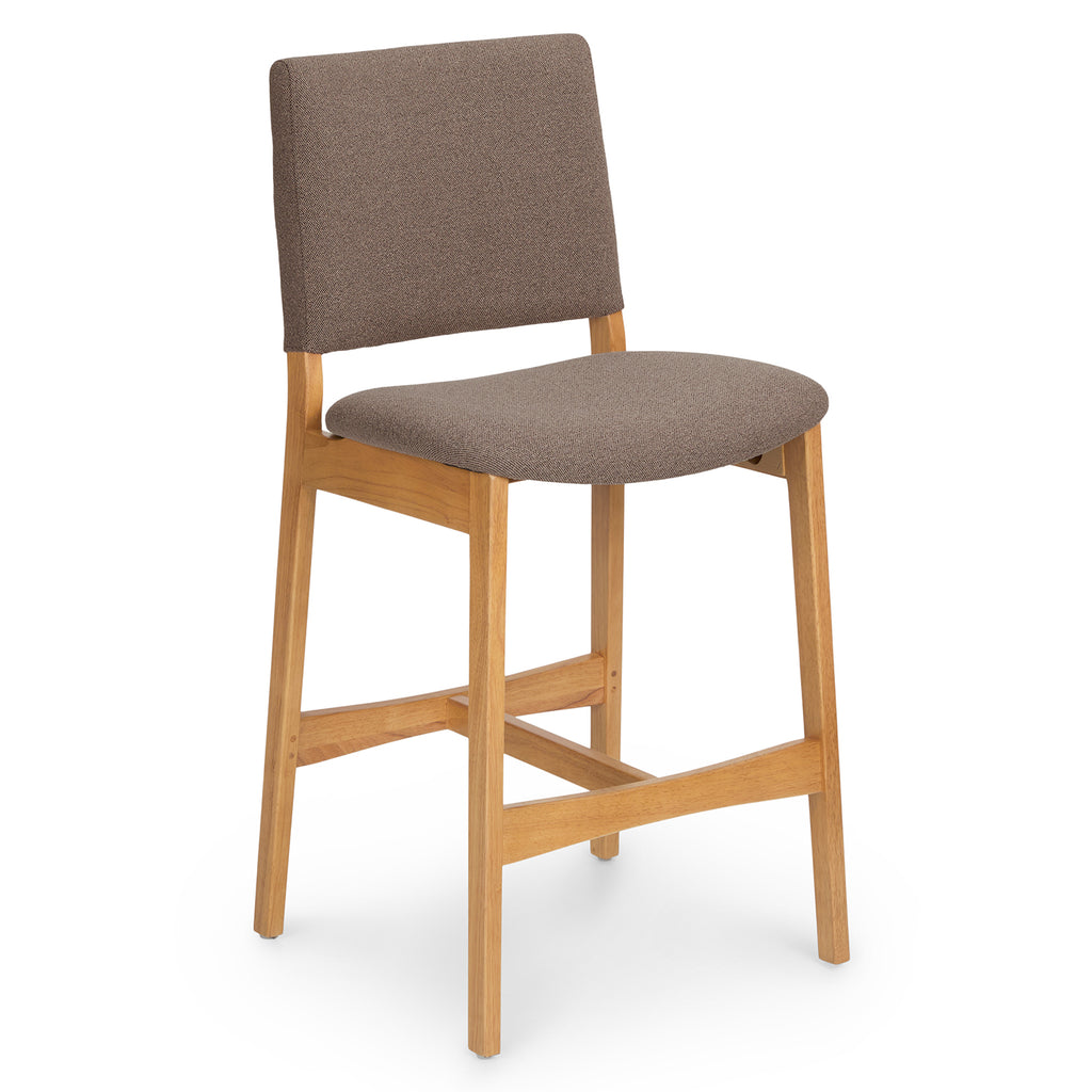 Nash Counter Stool – Oak & Ratine Brown (Set of 2)