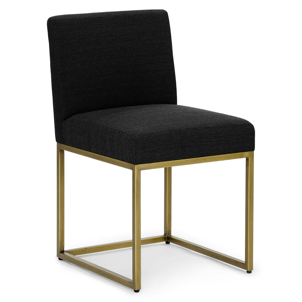 Pure Black & Brass Dining Chair