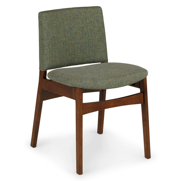 Tosh Hemlock Green & Walnut Dining Chair (Set of 2)