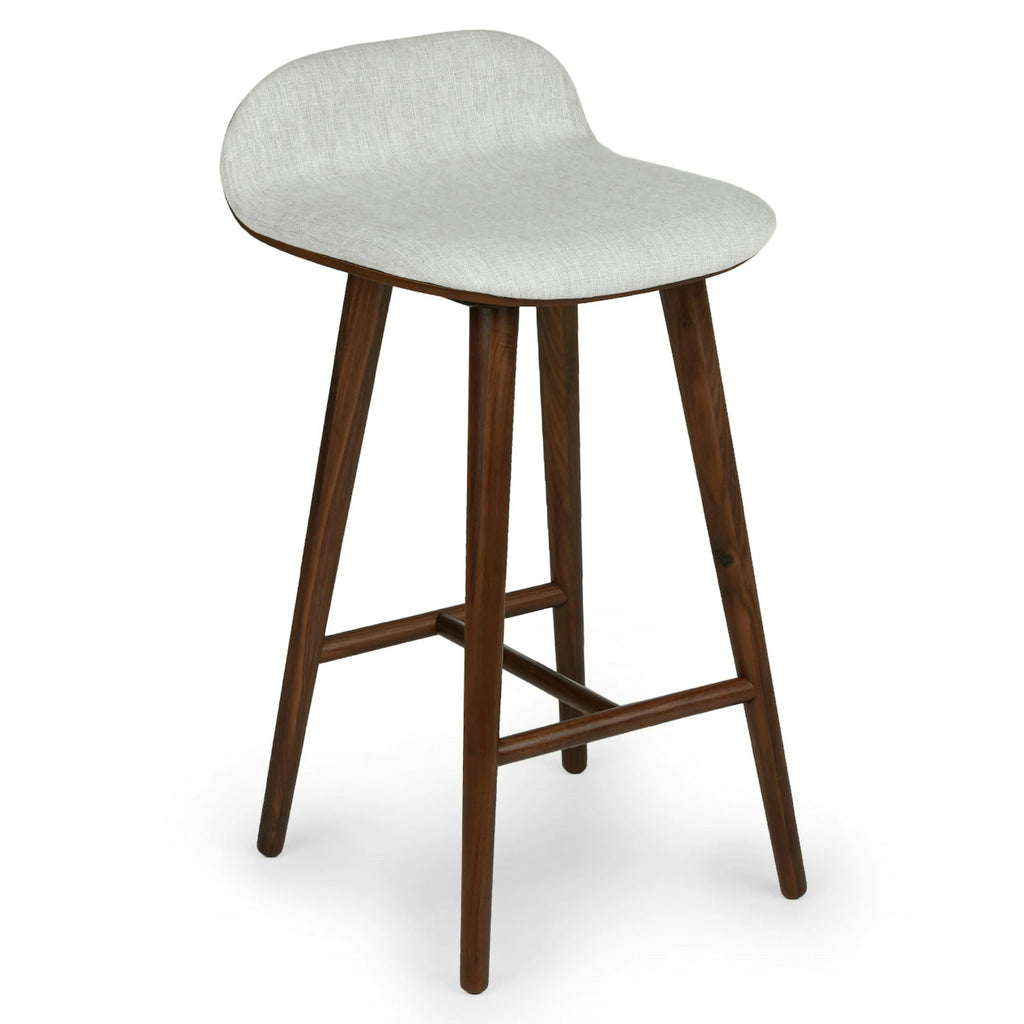 Mist Gray & Walnut Counter Stool