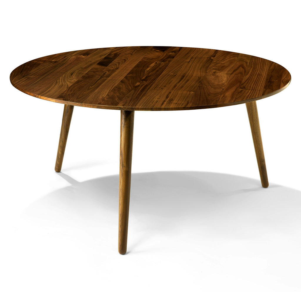 Walnut 35.5" Round Coffee Table (Scratch)