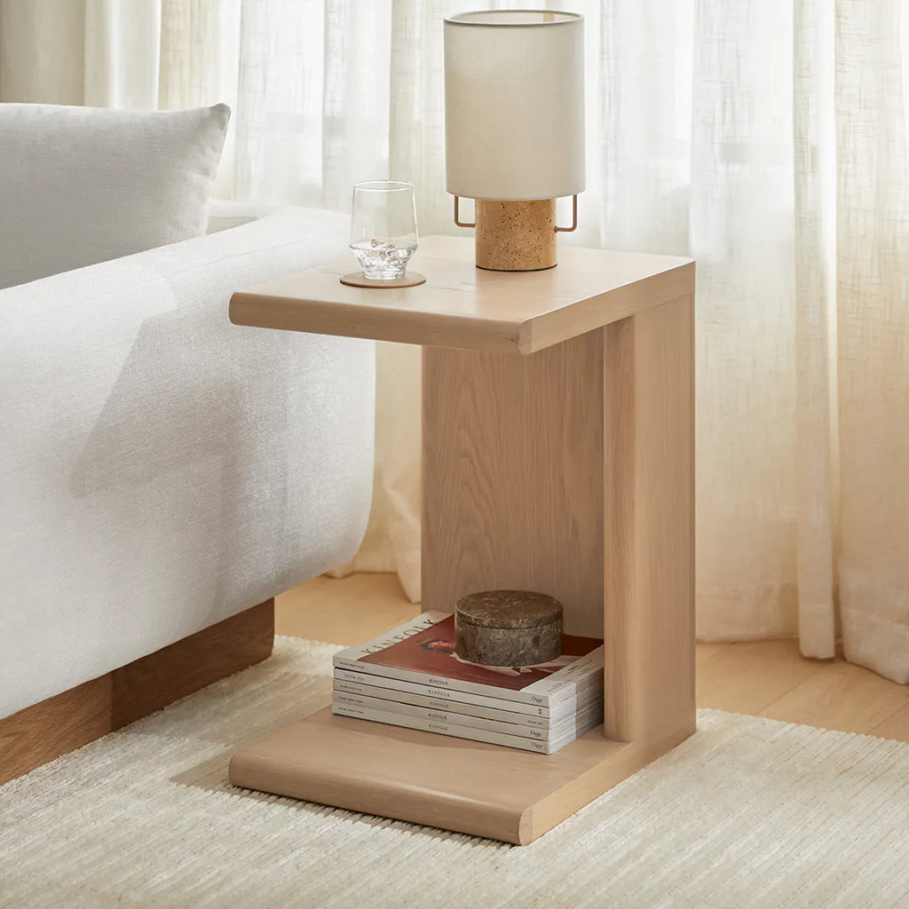 Tomi C Side Table White Oak