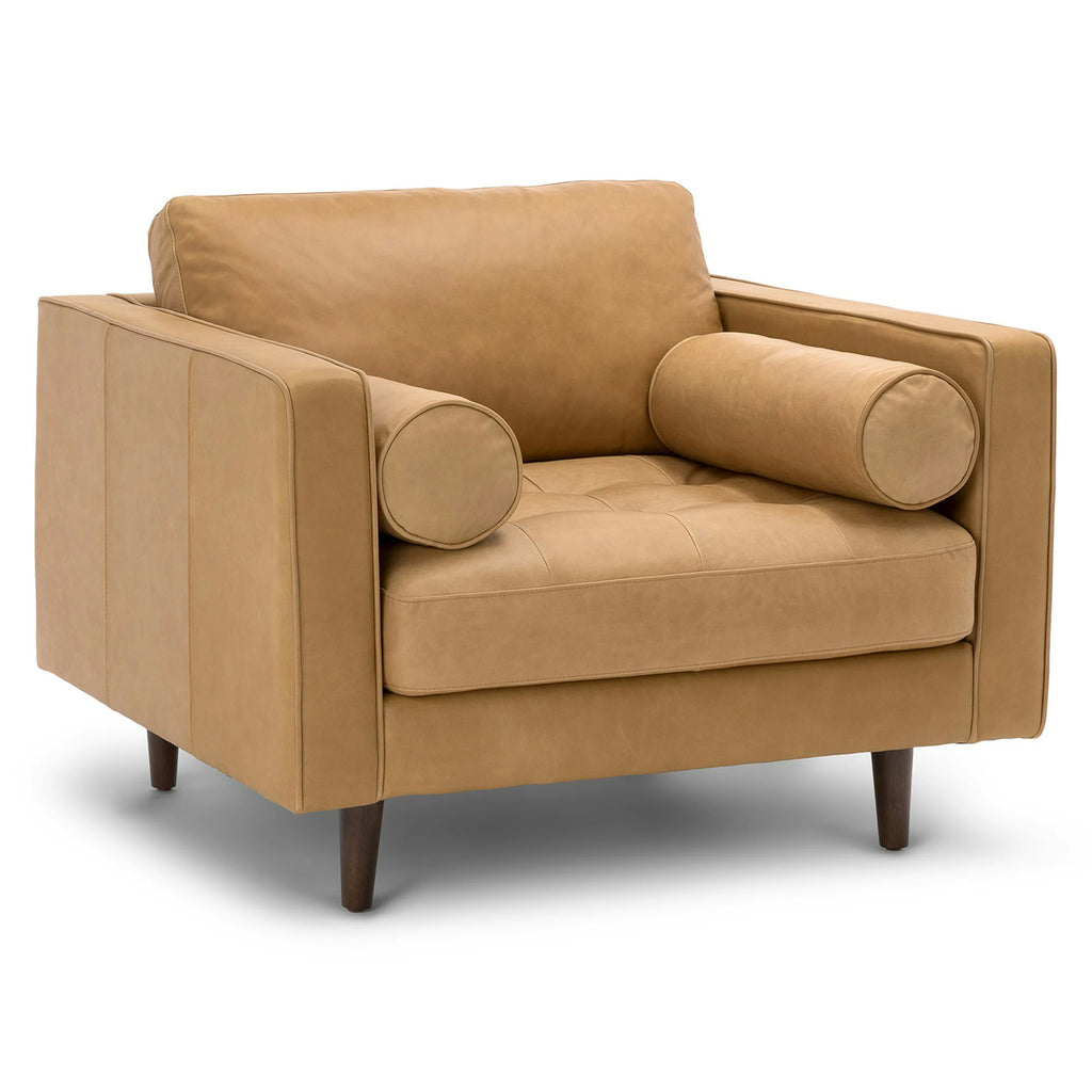 Charme Tan Leather Chair