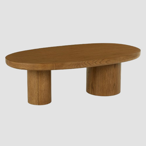 Japandi 46" Coffee Table - Smoked Oak