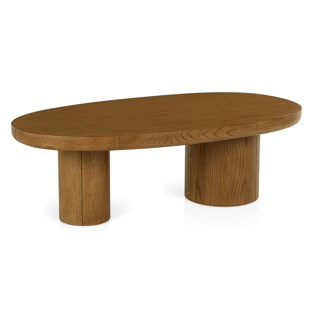 Japandi 46" Coffee Table - Smoked Oak