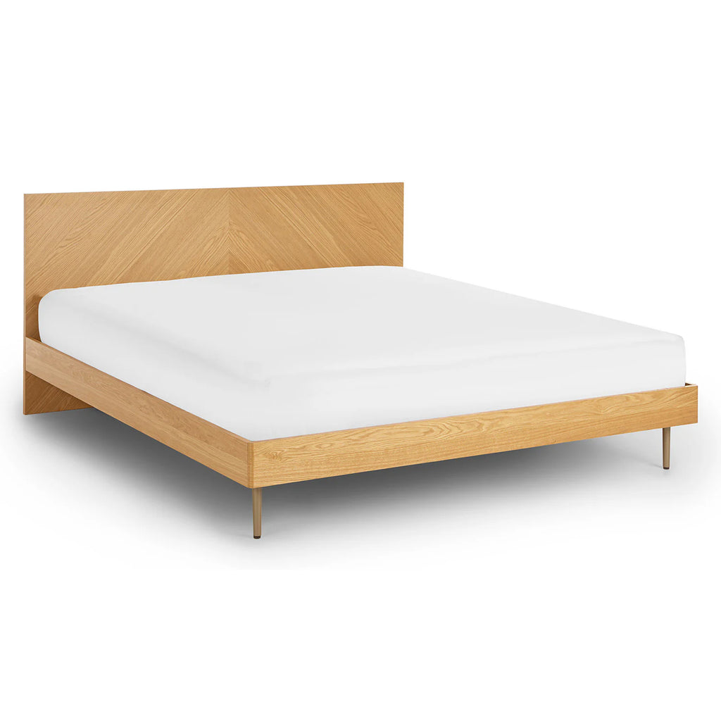 Oak Wood King Bed