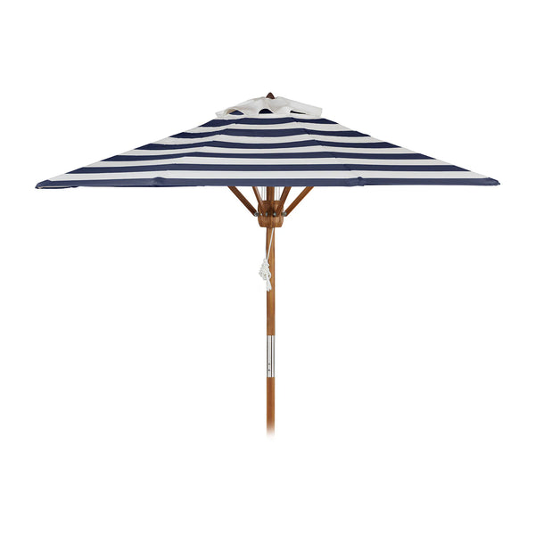 Maria Stripe Navy Umbrella with Paima Black Base