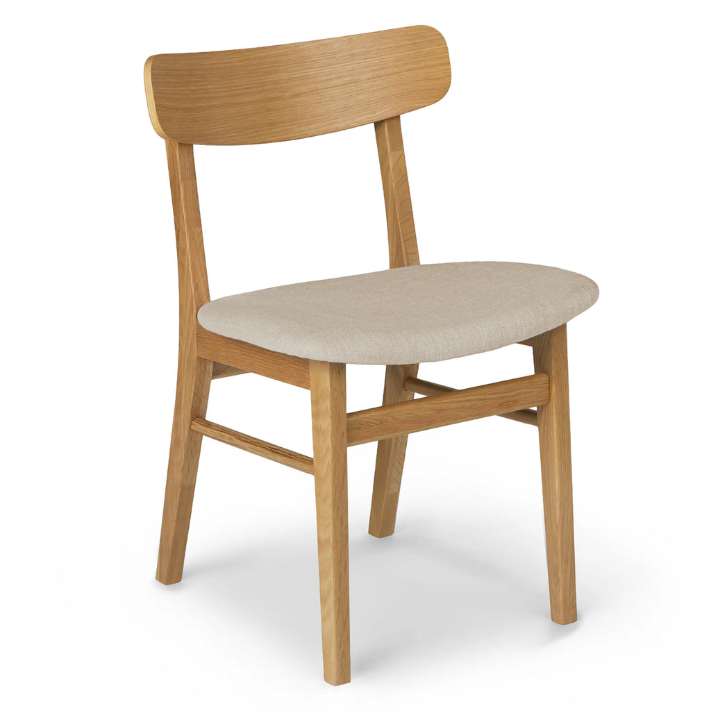 Dining Chair - Oak And Welsh Taupe (Set of 2)