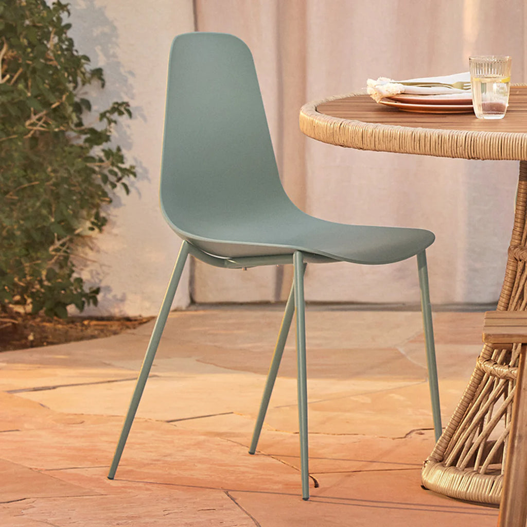 Seti Aloe Green Armless Dining Chair