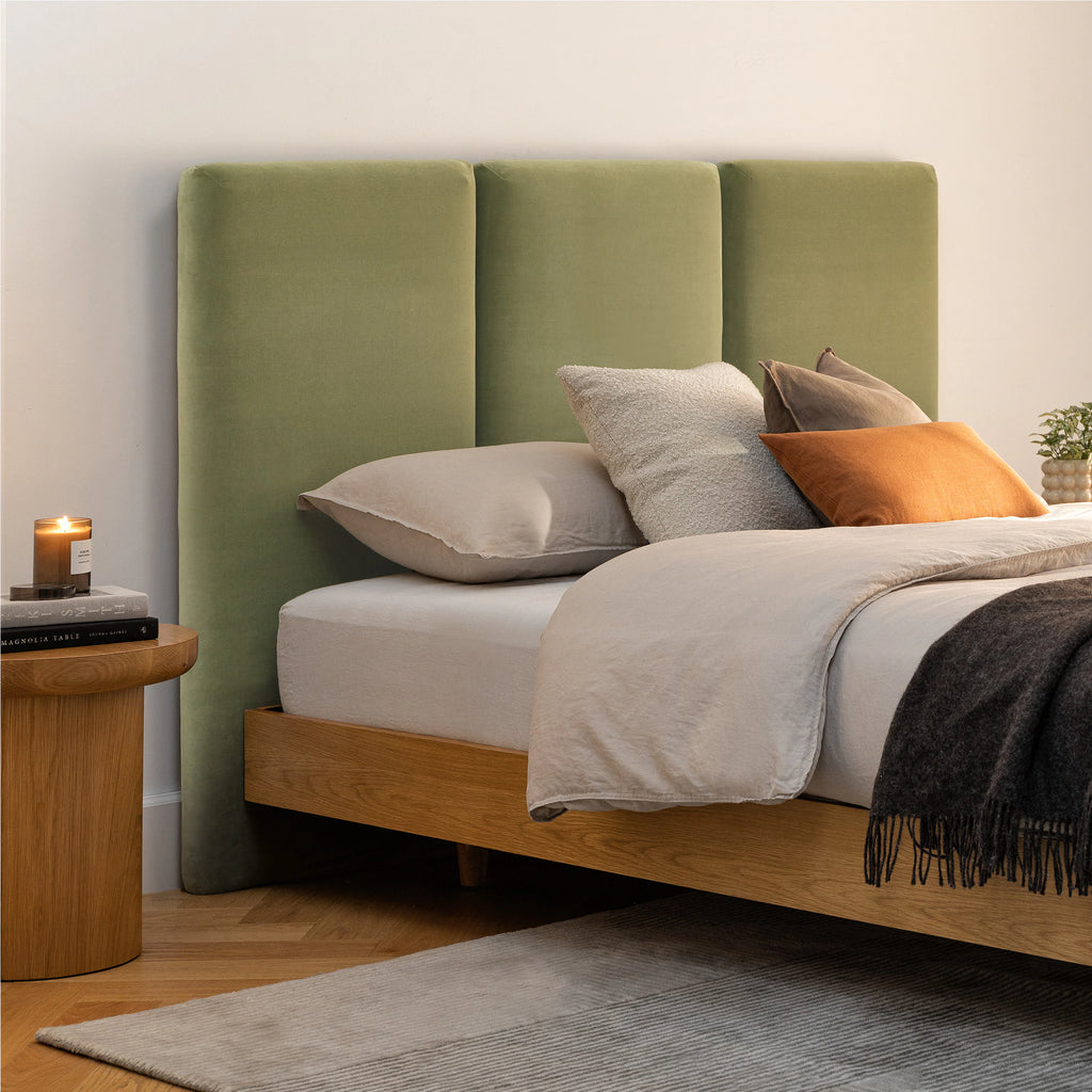Plush Pacific Sage Queen 48" Headboard