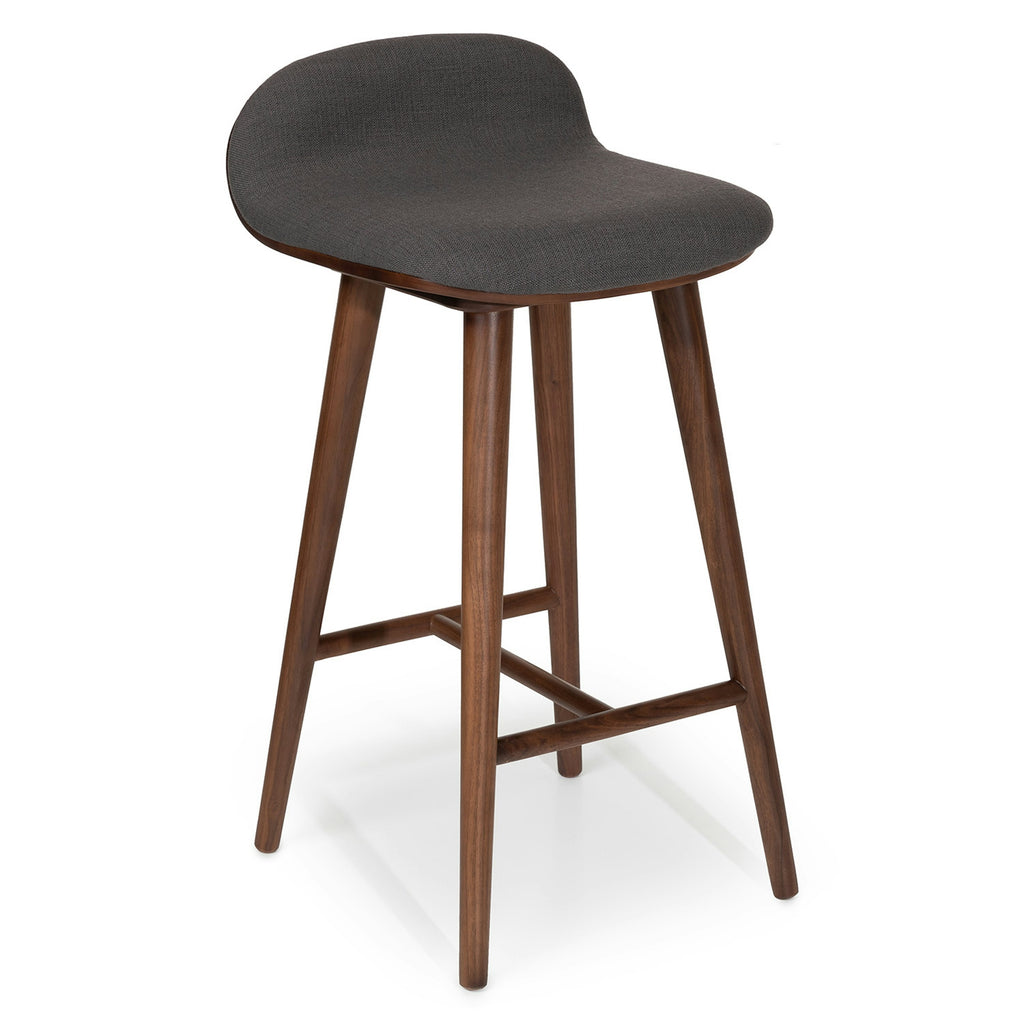 Miller Gray Walnut Counter Stool