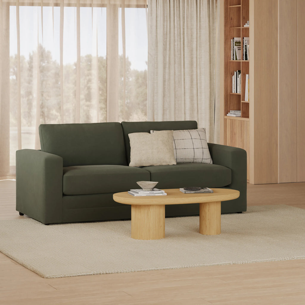 Reley 84" Velvet Sofa Bed - Hale Fir Green