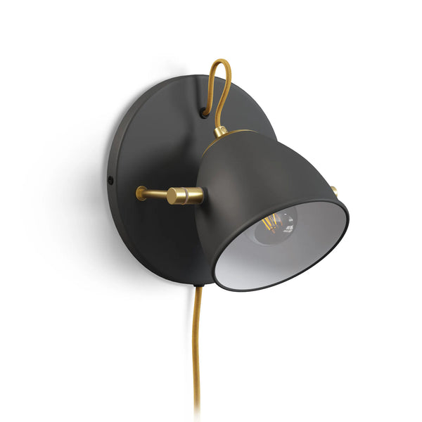 Sola Black Sconce