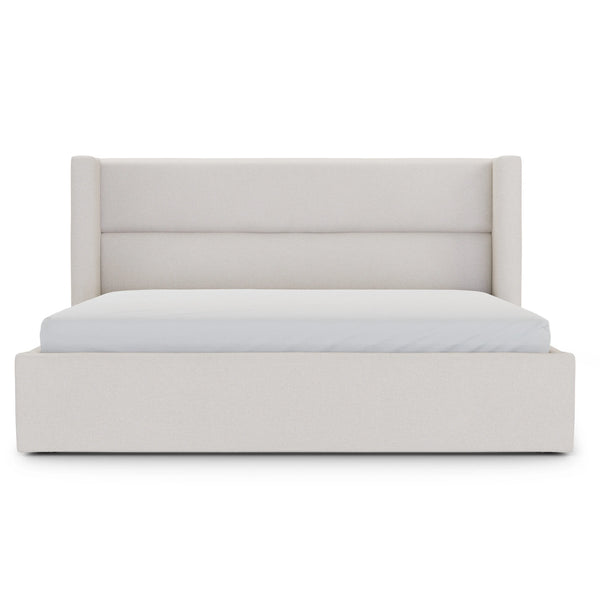 Cabali King Upholstered Bed - Napa White