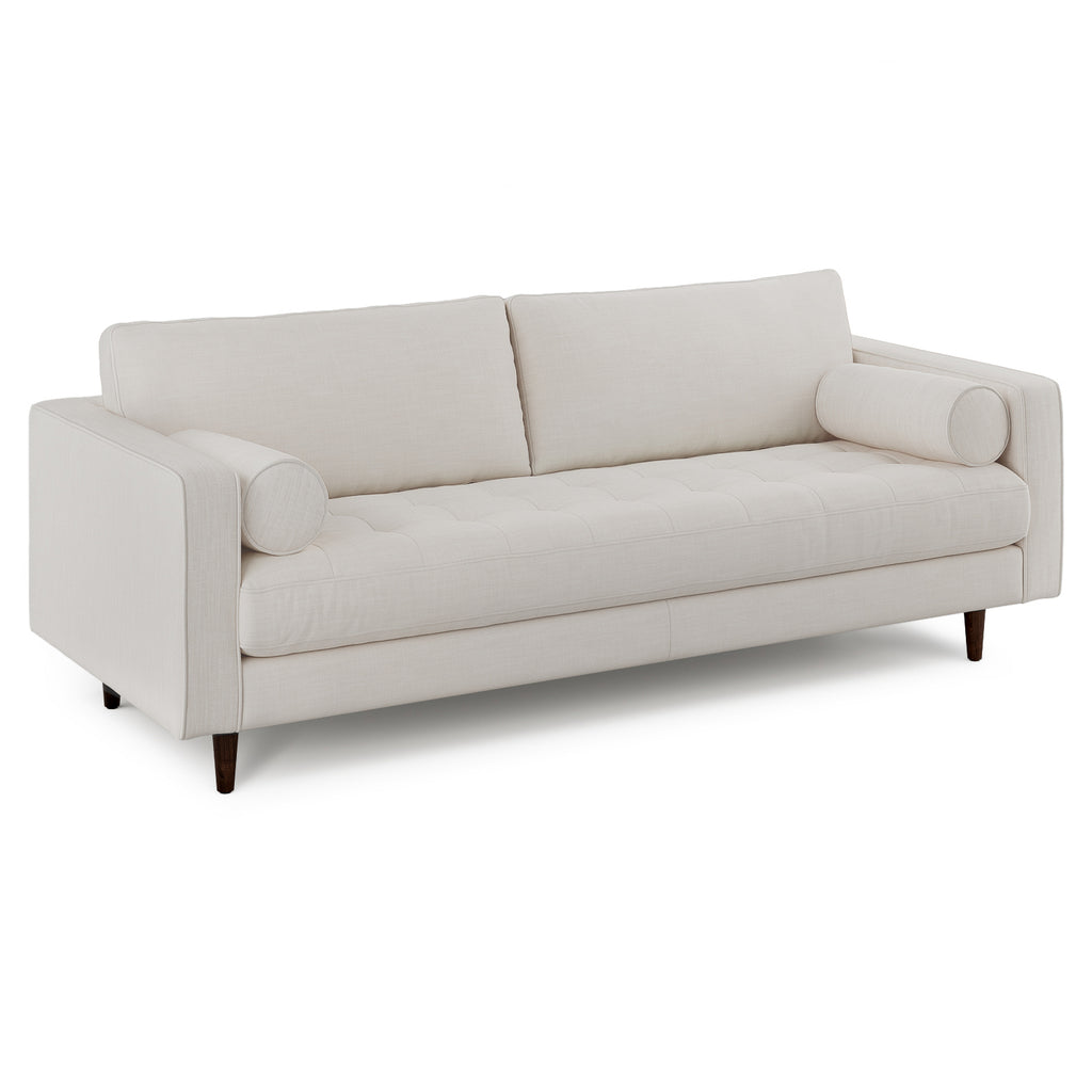 Svela 88" Tufted Sofa – Biscuit Cream