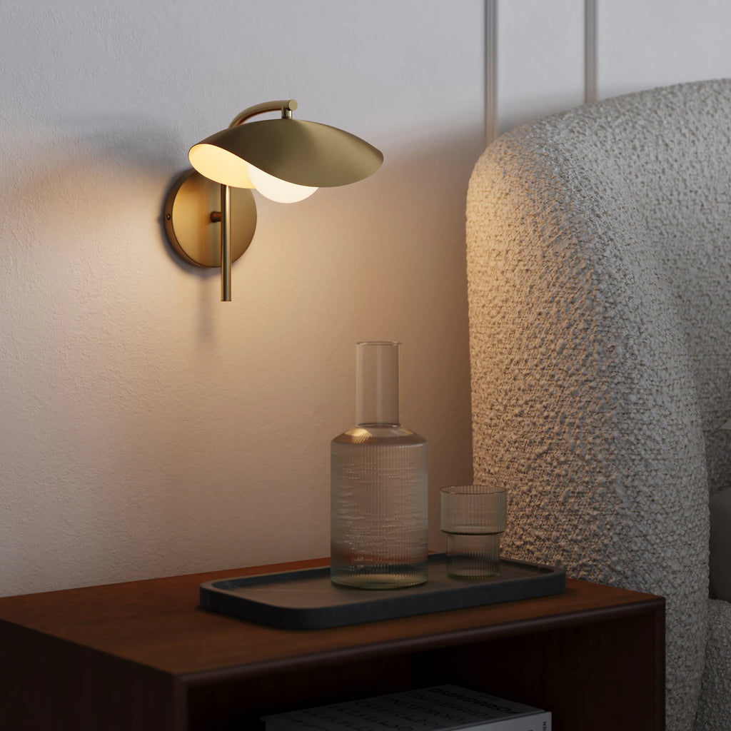 Leaf Brass Sconce