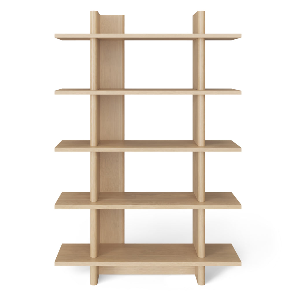 Torma 48" Bookcase, Tall – White Oak