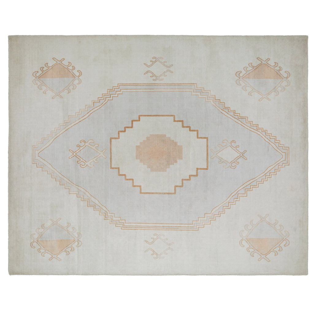 Western Patterned Rug 8X10 Neutral Multi