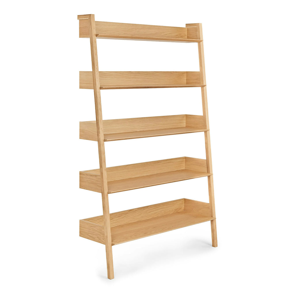 Natural Oak 51.5" Shelving Unit, Wide