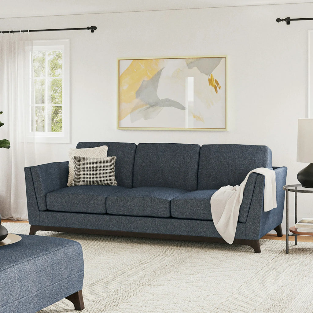 Celi 83" Sofa - Denim Blue