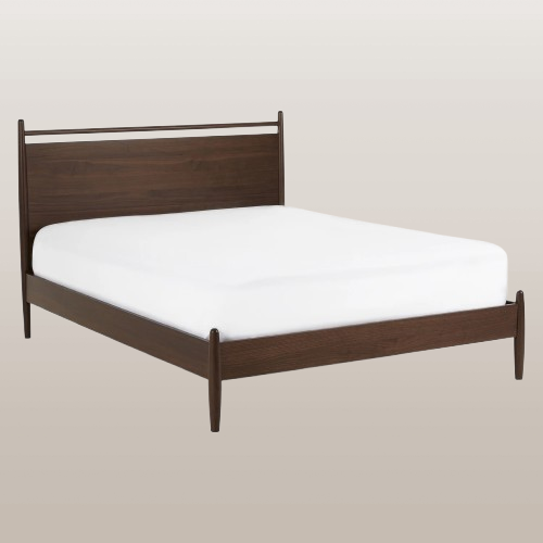 Walnut Panel Queen Bed