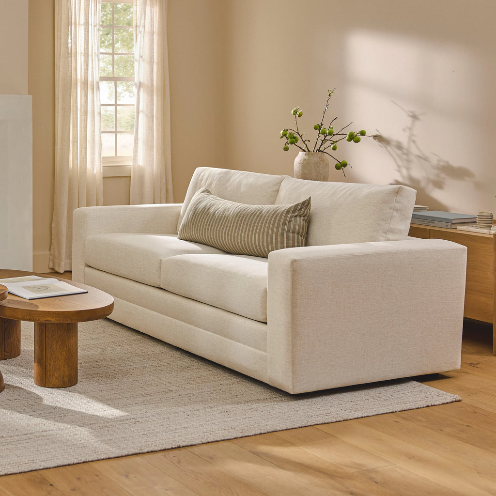 Napa White 84" Sofa - Performance Fabric